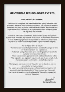 Genveritas Quality Policy
